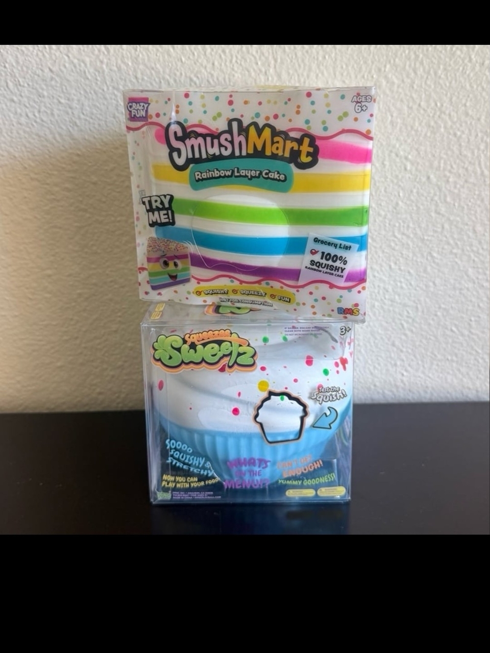 SmushMart Rainbow Layer Cake Squishy Toy by And Sweetz Cup Cake Unopened